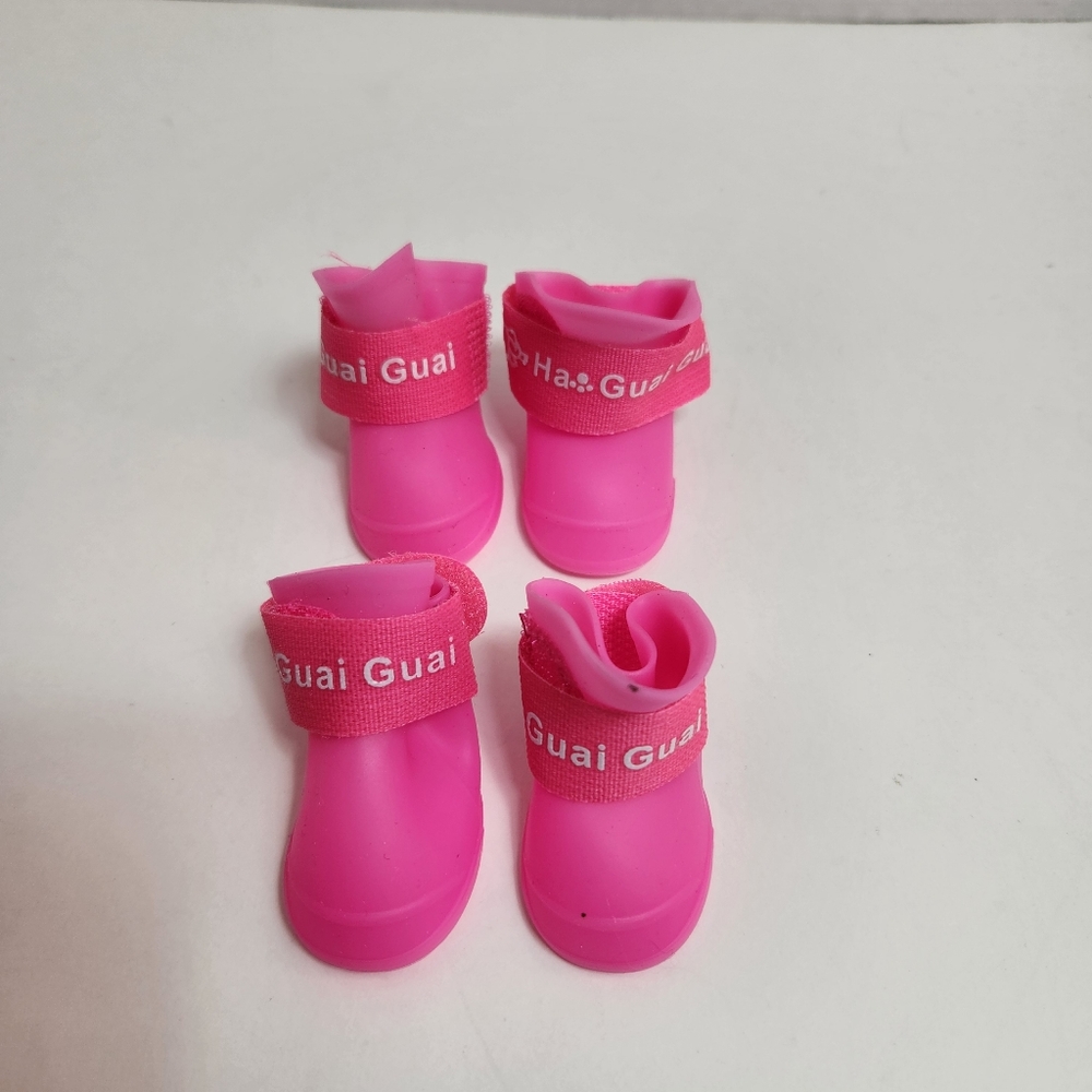 4pcs Dog Shoes, Waterproof Dog Booties, Pet Paw Protector Pet Shoes Small